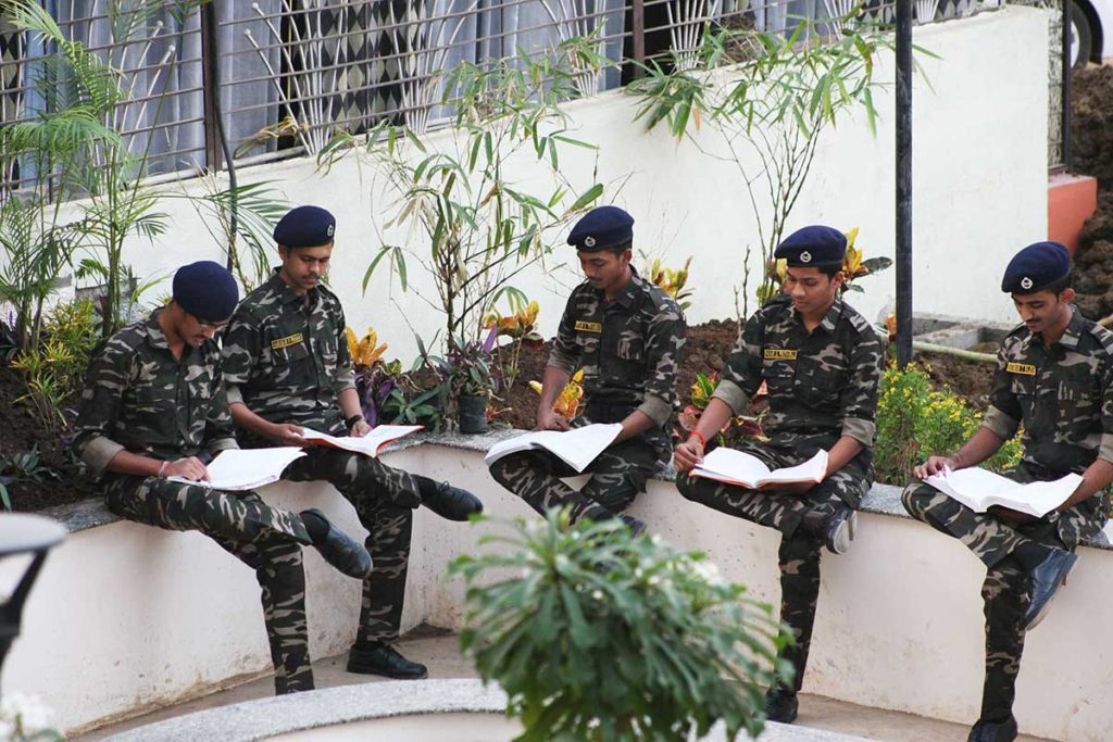 Cadets Studying